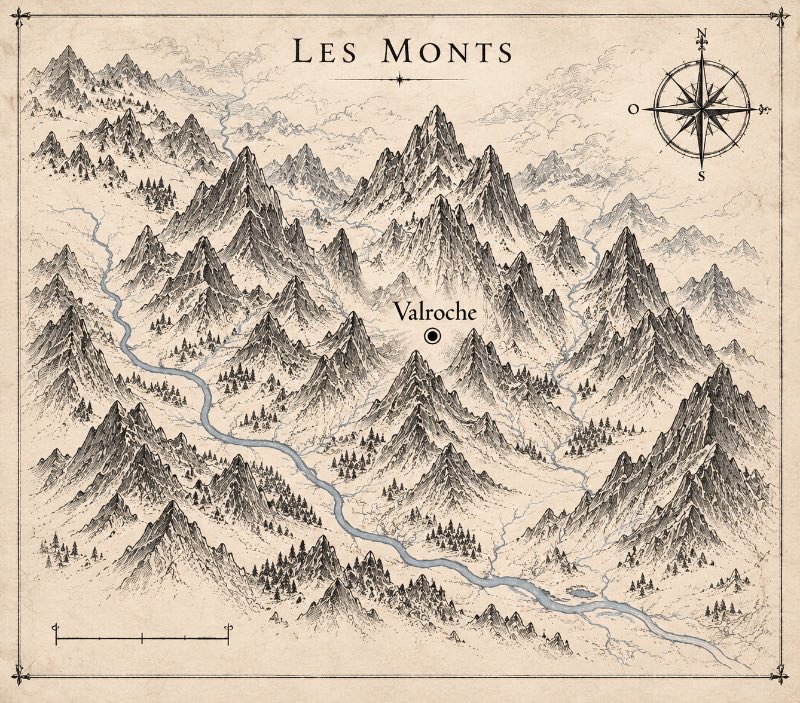 Carte des Monts